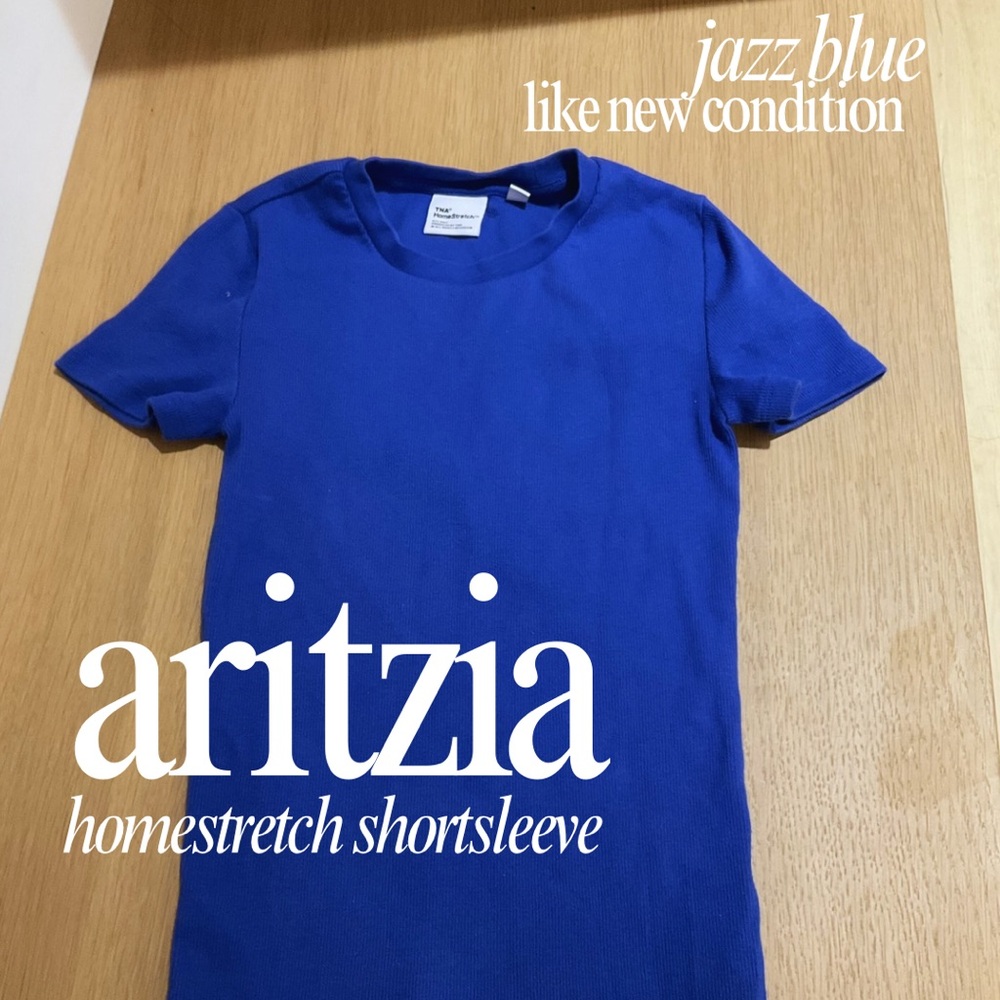 Aritzia Jazz Blue Homestretch Short Sleeve - XXS - Like new